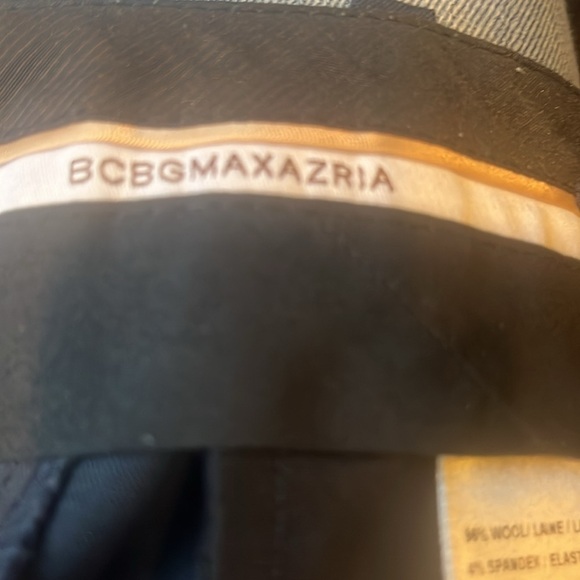 BCBG MaxAzaria Flat Front Trousers in black Size 0 - Picture 3 of 5